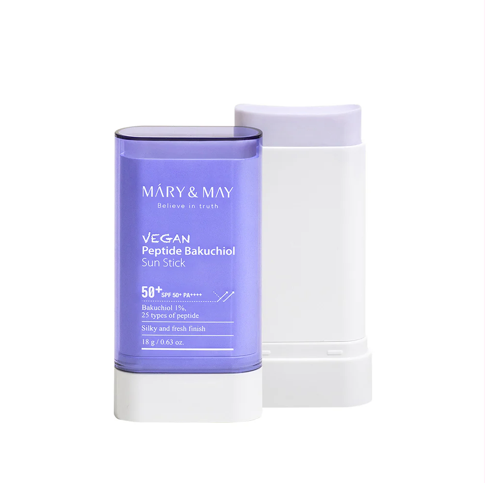 Mary&May Vegan Peptide Bakuchiol Sun Stick SPF50+ PA++++, 18 g