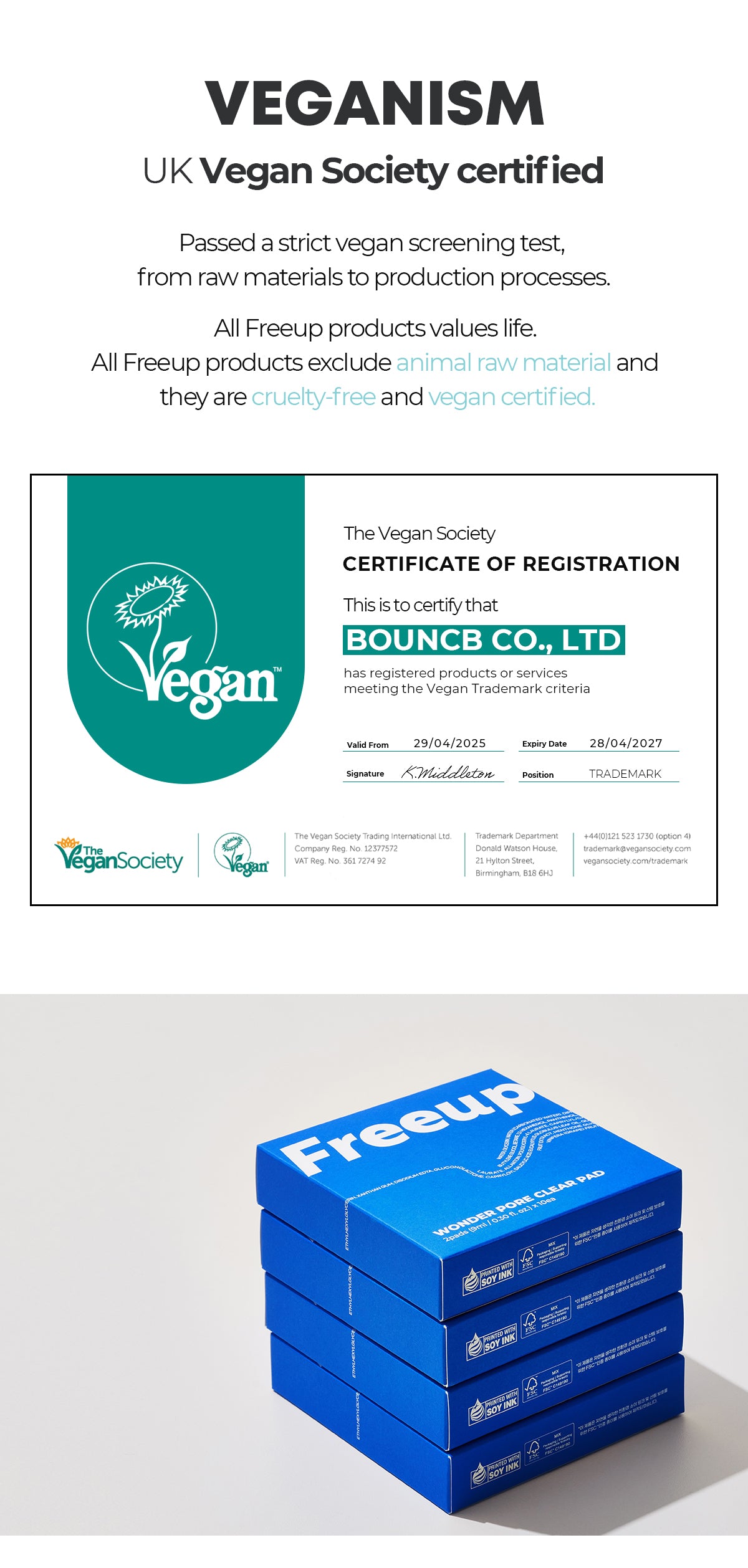 Peaceful Skin Soothing Pad – łagodzące płatki tonizujące z centellą i madecassoside, zestaw podróżny — infografika produktu