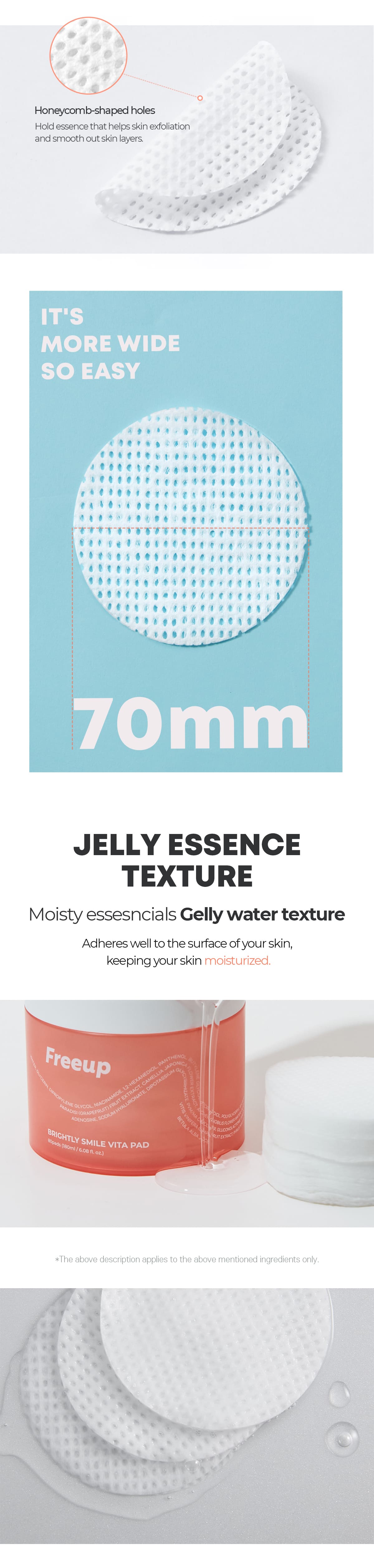 Brightly Smile Vita Pad  – rozświetlające płatki tonizujące z witaminami, zestaw podróżny — infografika produktu