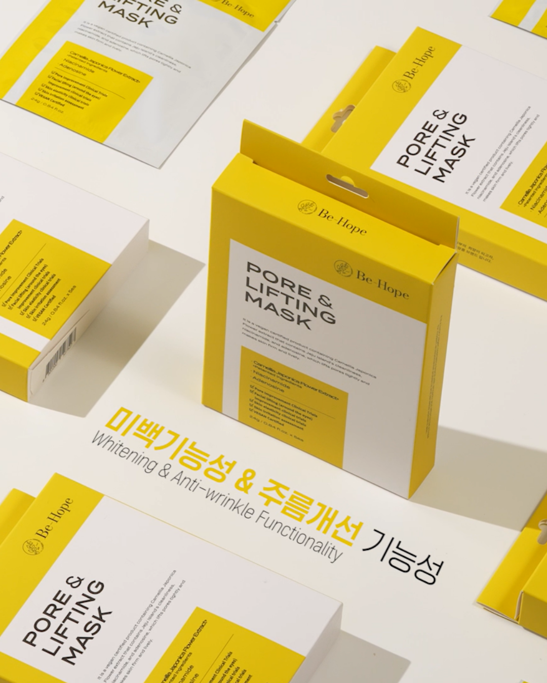 Vegan Pore Lifting Mask – wegańska maska w płachcie ujędrniająca pory - zestaw