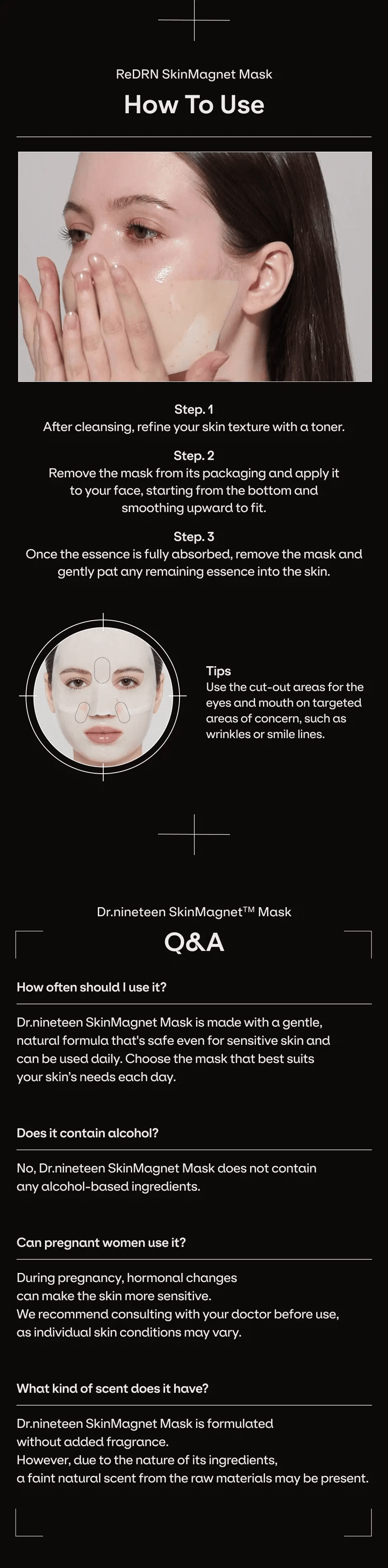 ReDRN Skin Magnet Mask  - maska żelowa z PDRN 1 szt — infografika produktu