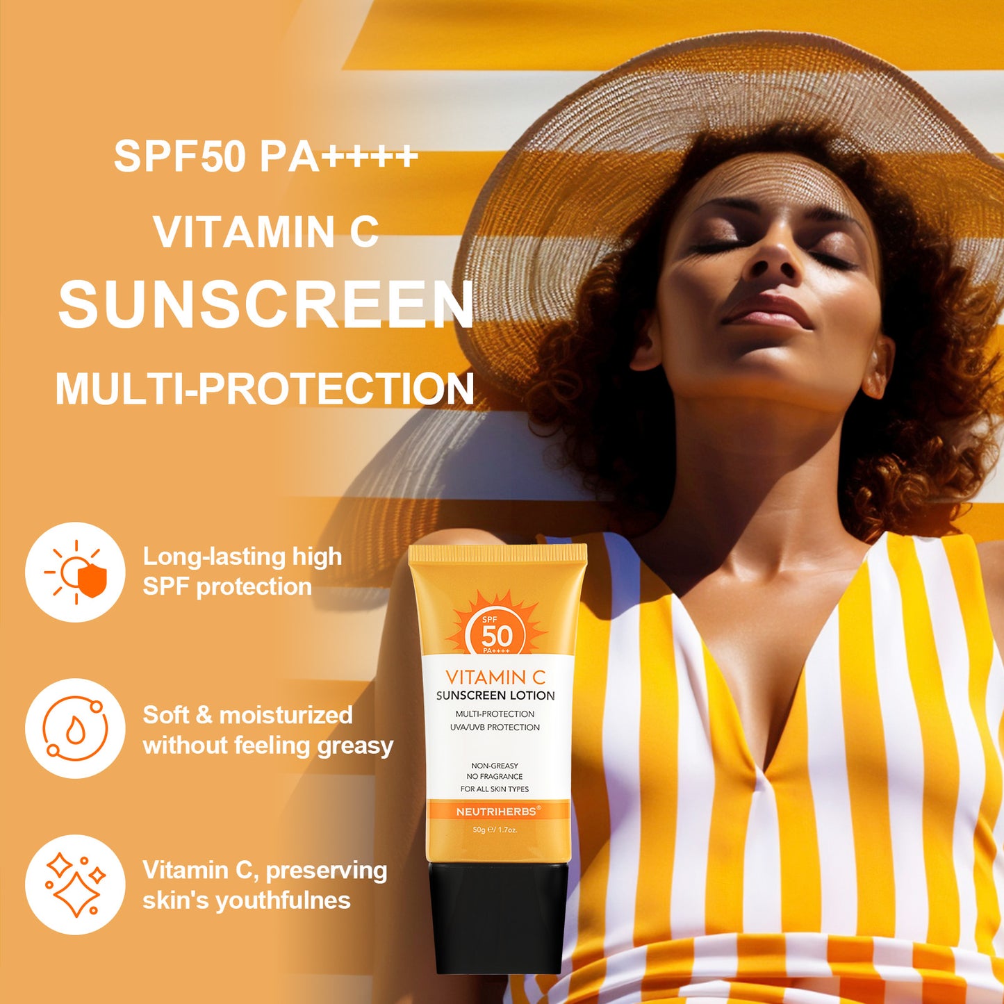 Vitamin C Sunscreen SPF50 – ochronny krem przeciwsłoneczny z witaminą C