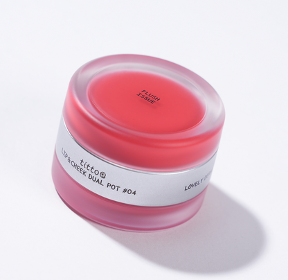 Dual Pot First Blossom &  Flush Issue 04 - kremowy tint do ust i policzków