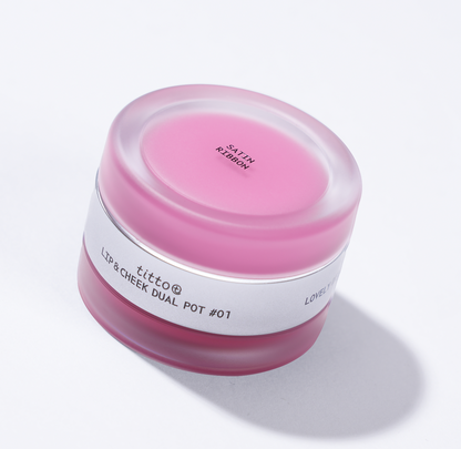 Satin ribbon &  Pink on top 01- kremowy tint do ust i policzków