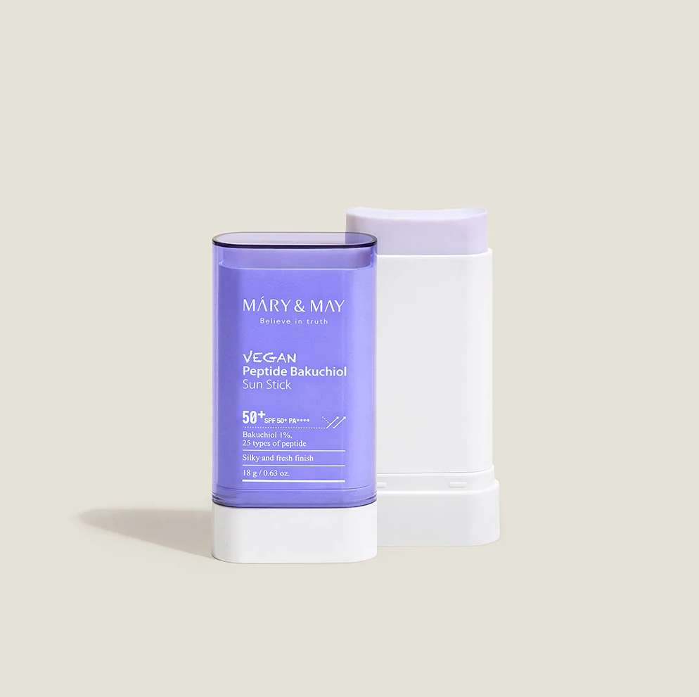 Mary&May Vegan Peptide Bakuchiol Sun Stick SPF50+ PA++++, 18 g