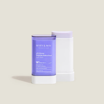 Mary&May Vegan Peptide Bakuchiol Sun Stick SPF50+ PA++++, 18 g