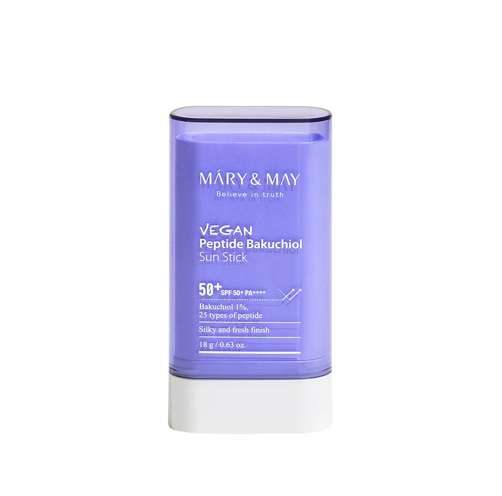 Mary&May Vegan Peptide Bakuchiol Sun Stick SPF50+ PA++++, 18 g
