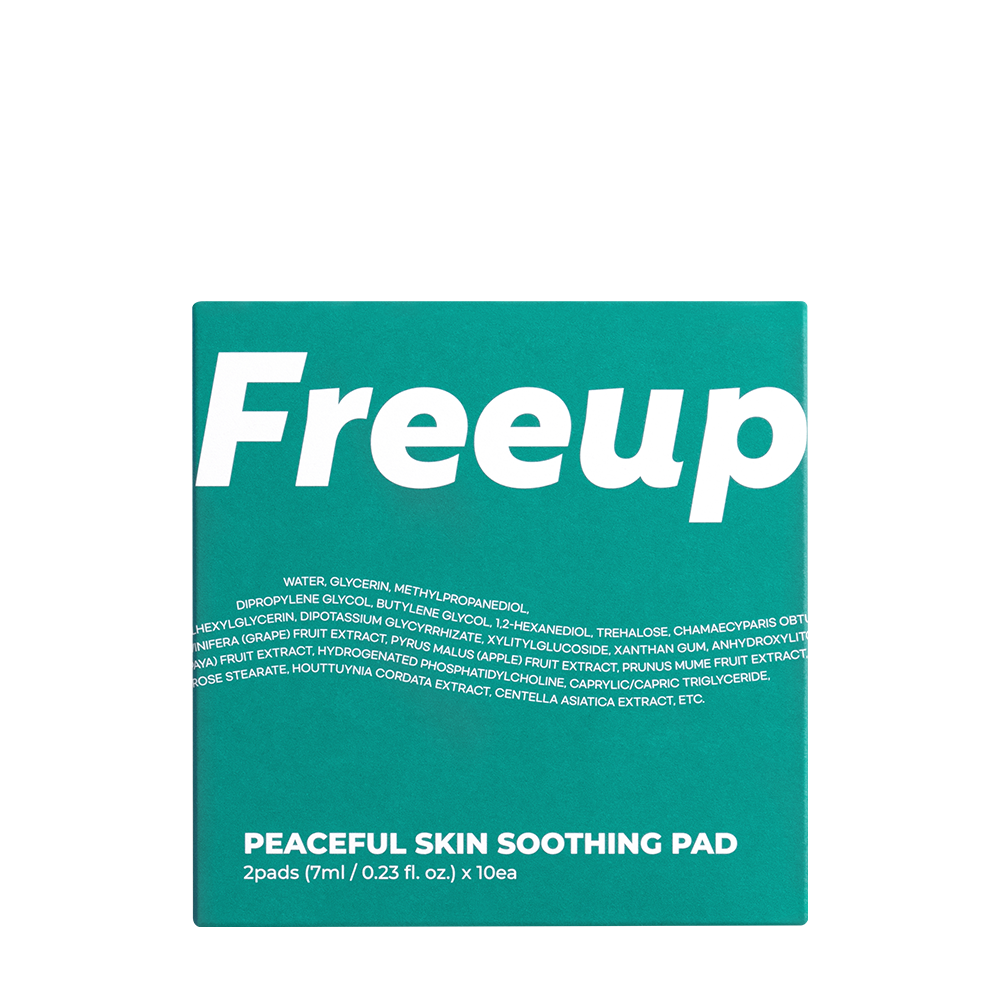 Peaceful Skin Soothing Pad – łagodzące płatki tonizujące z centellą i madecassoside, zestaw podróżny